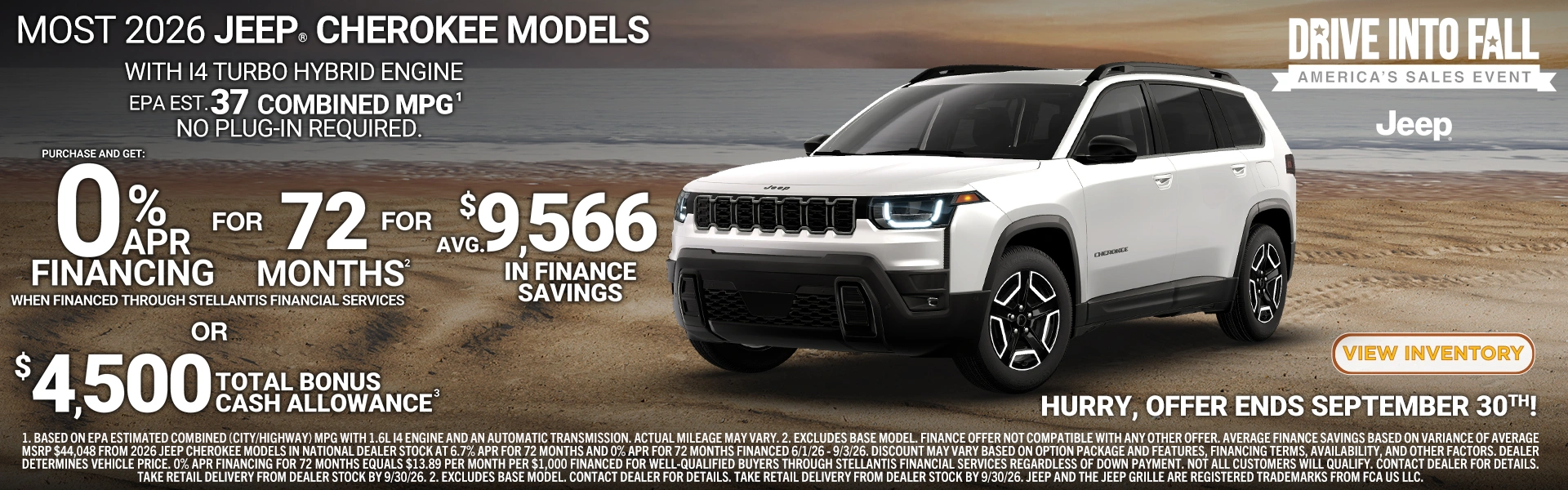 Drive into Fall America's Sales Event