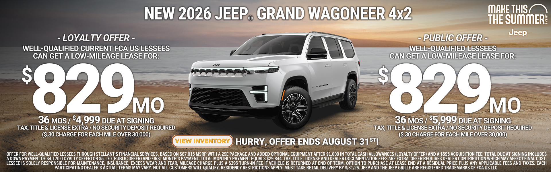 New 2026 Jeep Grand Wagoneer 4x2