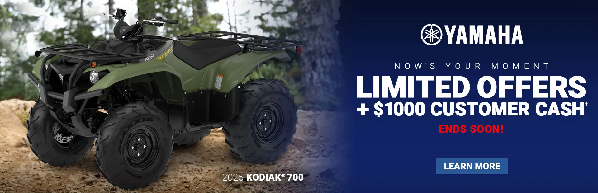Yamaha limited offers on ATV