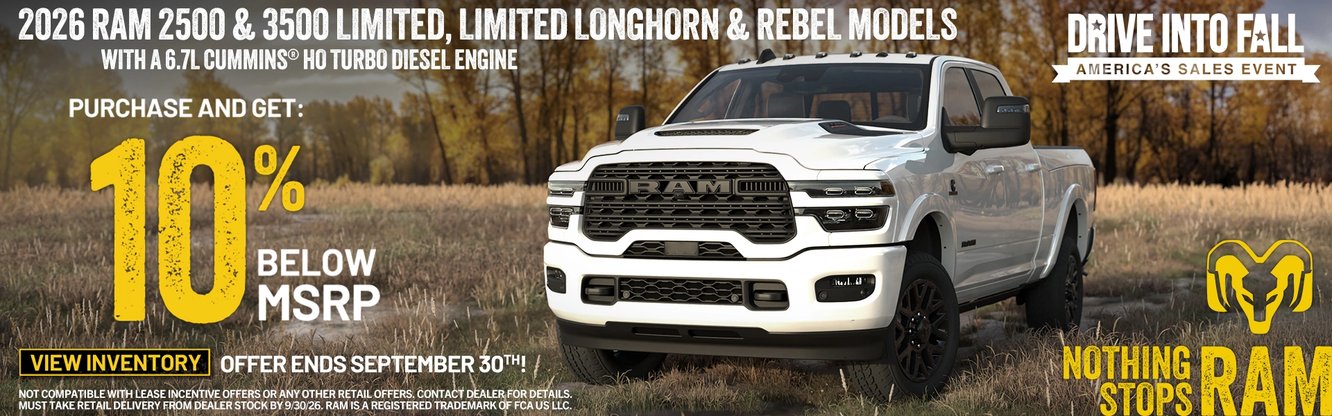 Drive Into Fall America's Sales Event