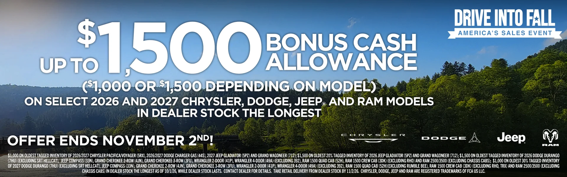 Drive Into Fall America's Sales Event