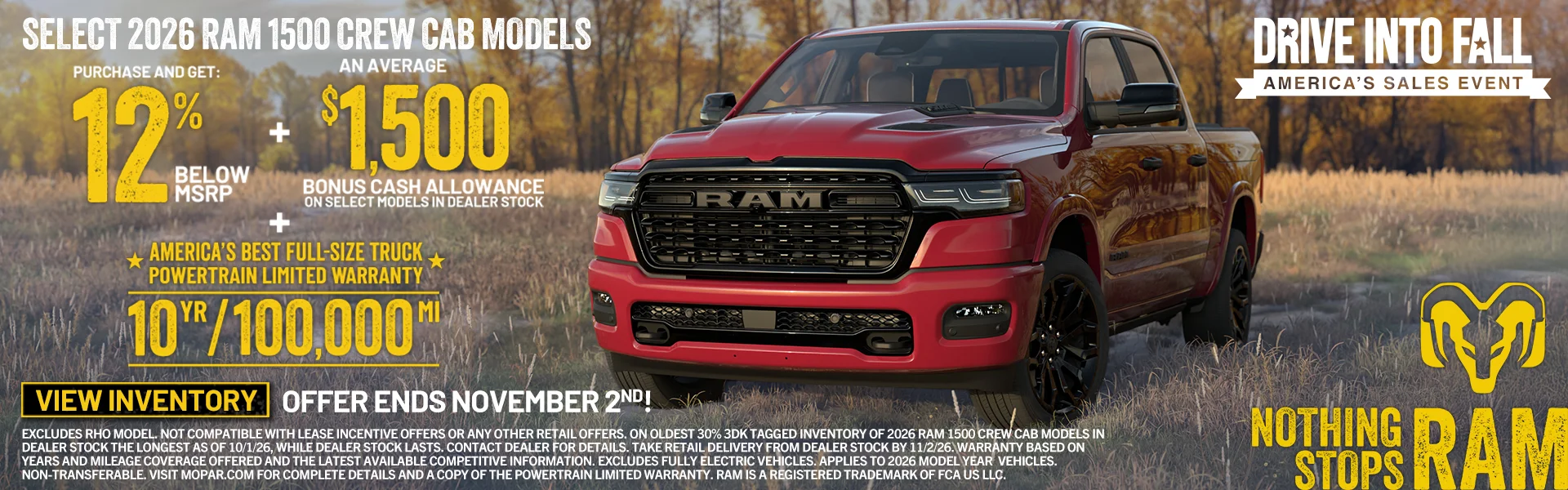 Drive Into Fall America's Sales Event