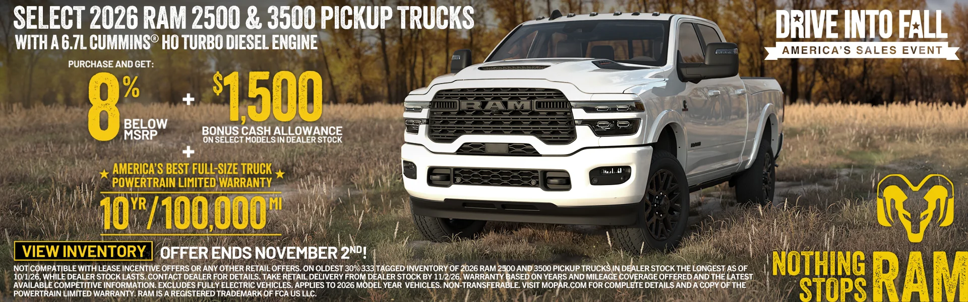 Drive Into Fall America's Sales Event