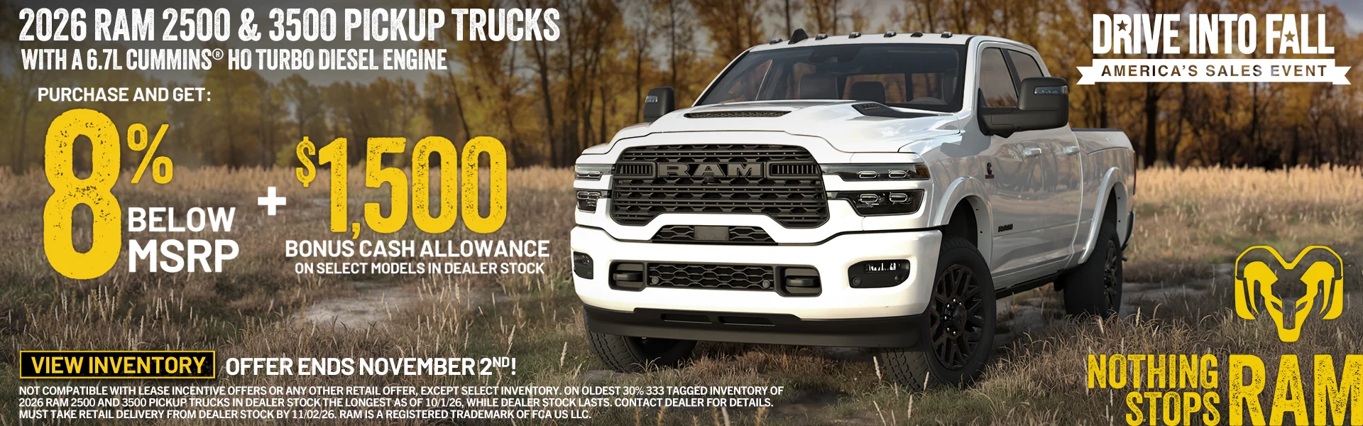 DRIVE INTO FALL | AMERICA'S SALES EVENT